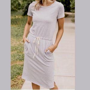 Roolee Drawstring Waist T-Shirt Dress